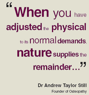 When you have adjusted the physical to its normal demands, nature supplies the remainder.
